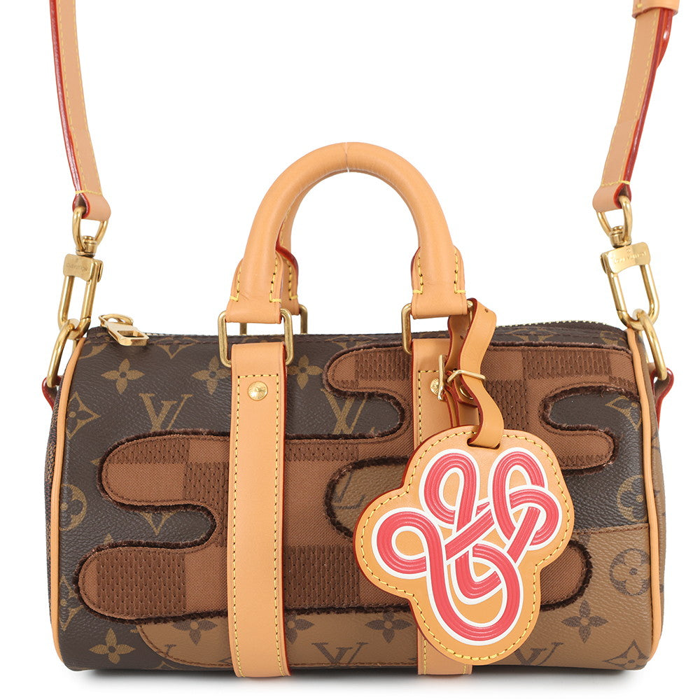 LOUIS VUITTON Keepall Bandouliere BrownM15428 Monogram Landscape Size 25