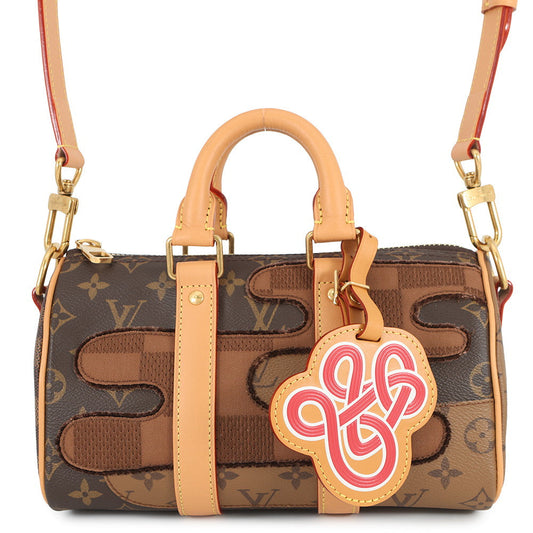 LOUIS VUITTON Keepall Bandouliere BrownM15428 Monogram Landscape Size 25