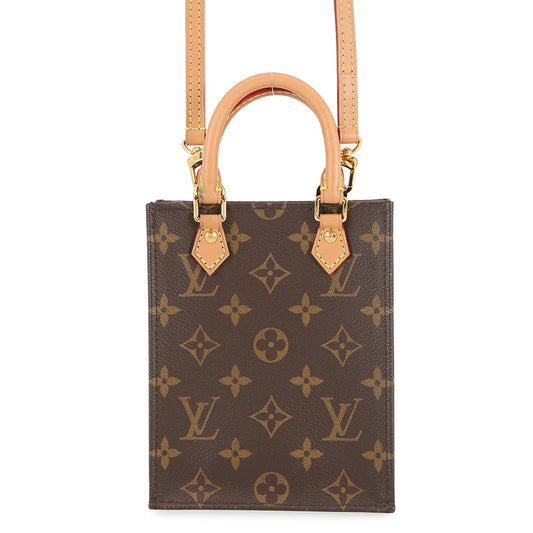LOUIS VUITTON Petit Sac Plat BrownM69442 Monogram