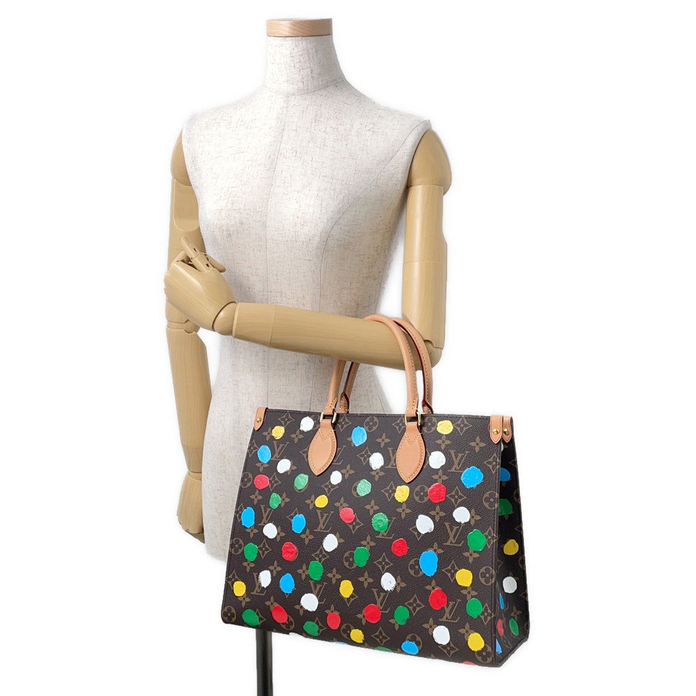 LOUIS VUITTON LVxYK Onthego RedM46379 Monogram Painted Dot Size MM