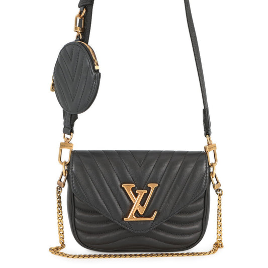 LOUIS VUITTON Multi Pochette NoirM56461 Calf Leather