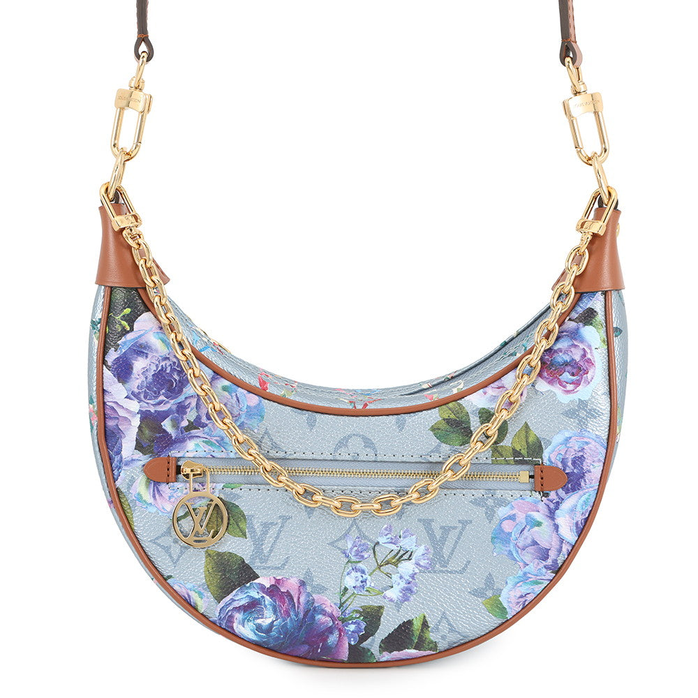 LOUIS VUITTON loop Metalic BlueM21183 Monogram LV garden