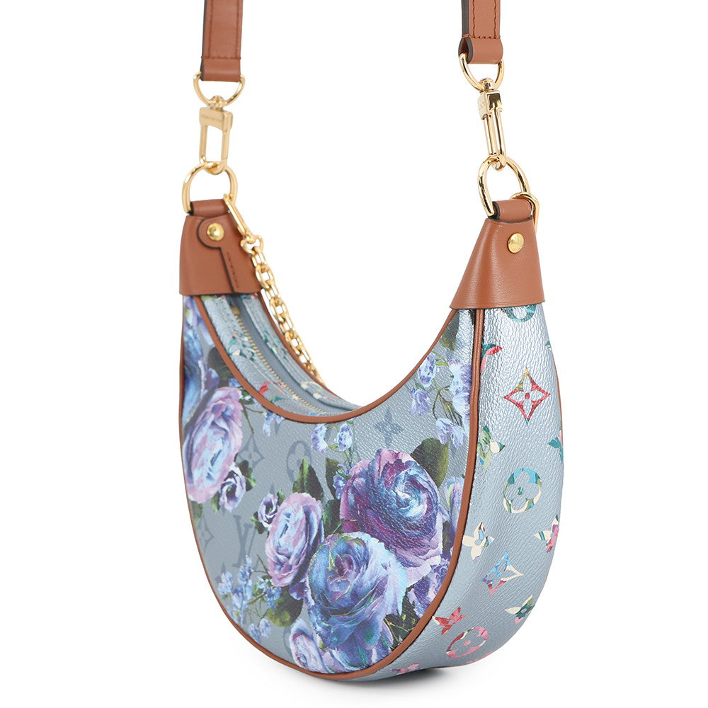 LOUIS VUITTON loop Metalic BlueM21183 Monogram LV garden