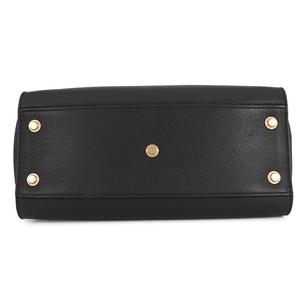 LOUIS VUITTON On My Side NoirM22225 Calf Leather Monogram Mahina Size GM
