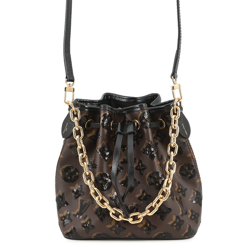 LOUIS VUITTON Noe NoirM26284 Monogram Sequins Size BB