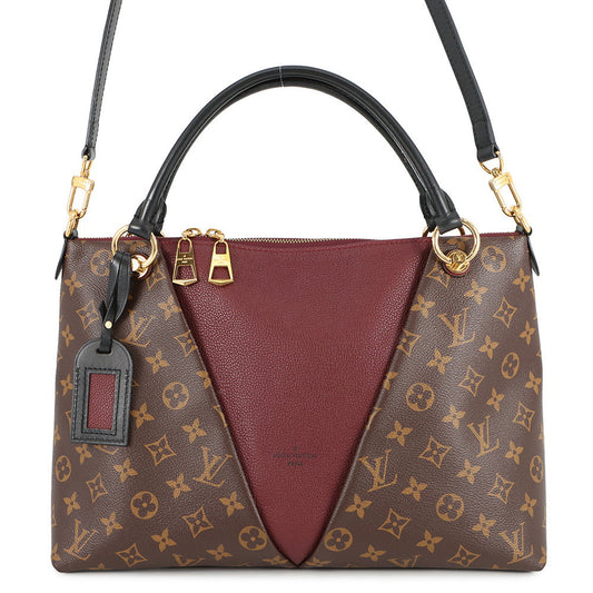 LOUIS VUITTON V Tote BordeauxM43949 Monogram Size MM