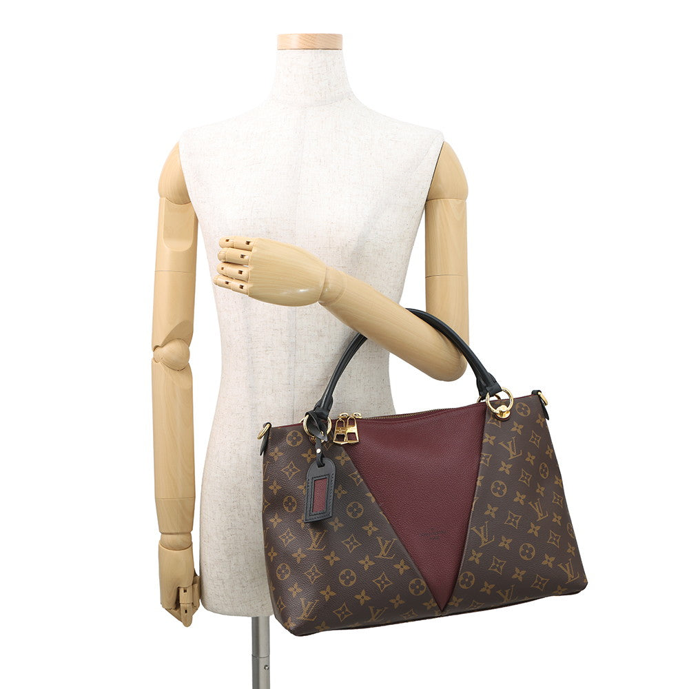 LOUIS VUITTON V Tote BordeauxM43949 Monogram Size MM