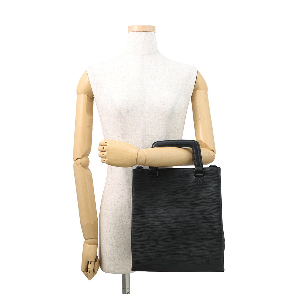 LOUIS VUITTON Sac Plat Fold NoirM58497 Epi Leather