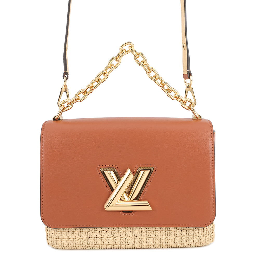 LOUIS VUITTON Twist CaramelM57648 Leather Raffia Size MM