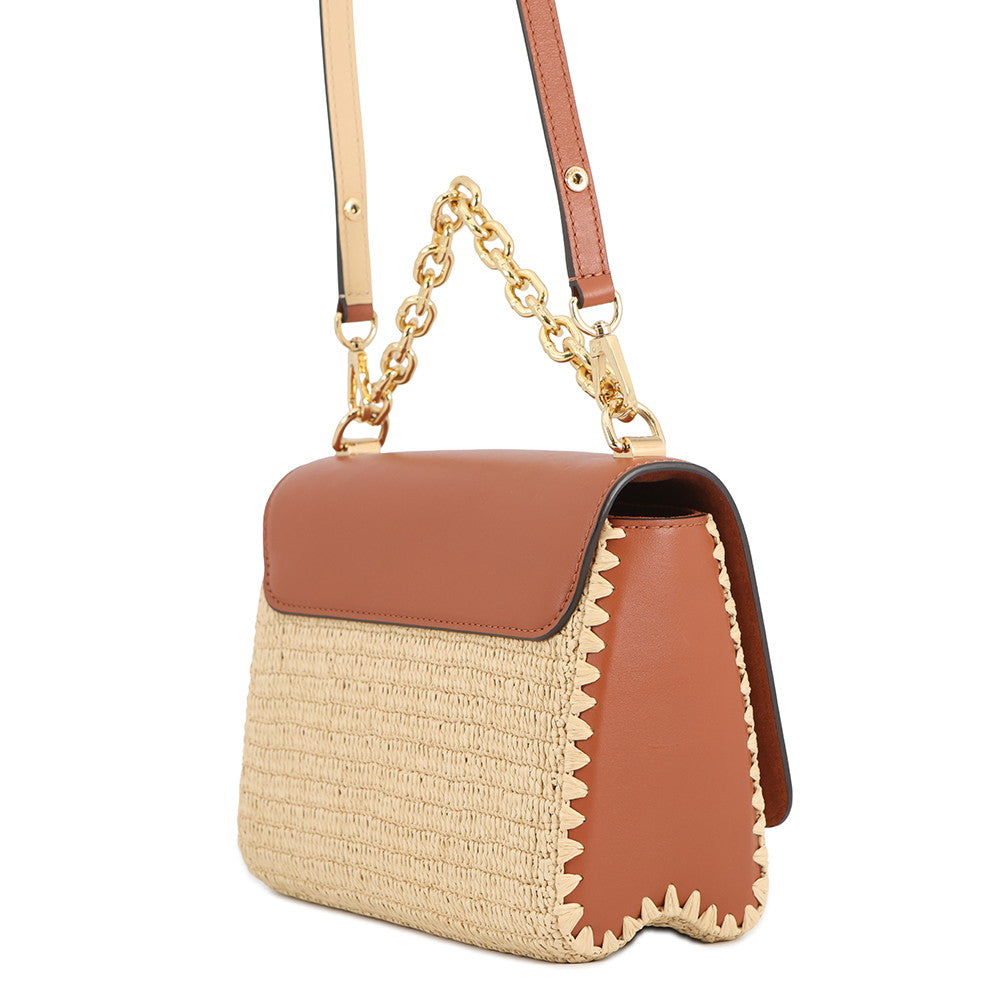 LOUIS VUITTON Twist CaramelM57648 Leather Raffia Size MM