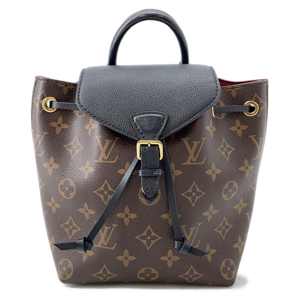 LOUIS VUITTON Montsouris NM RedM45516 Monogram colored leather Size BB