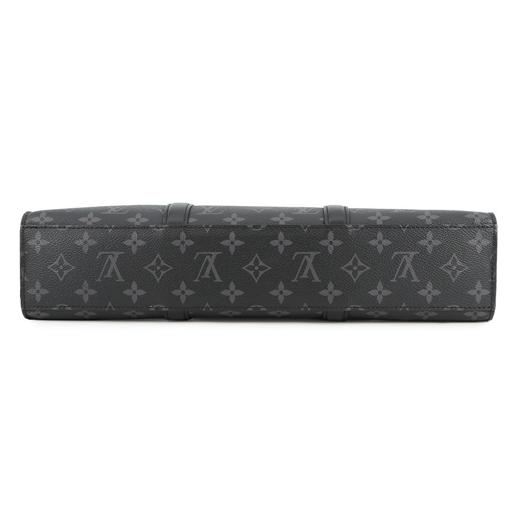LOUIS VUITTON Sac Plat Horizontal Zip NoirM45265 Monogram Eclipse