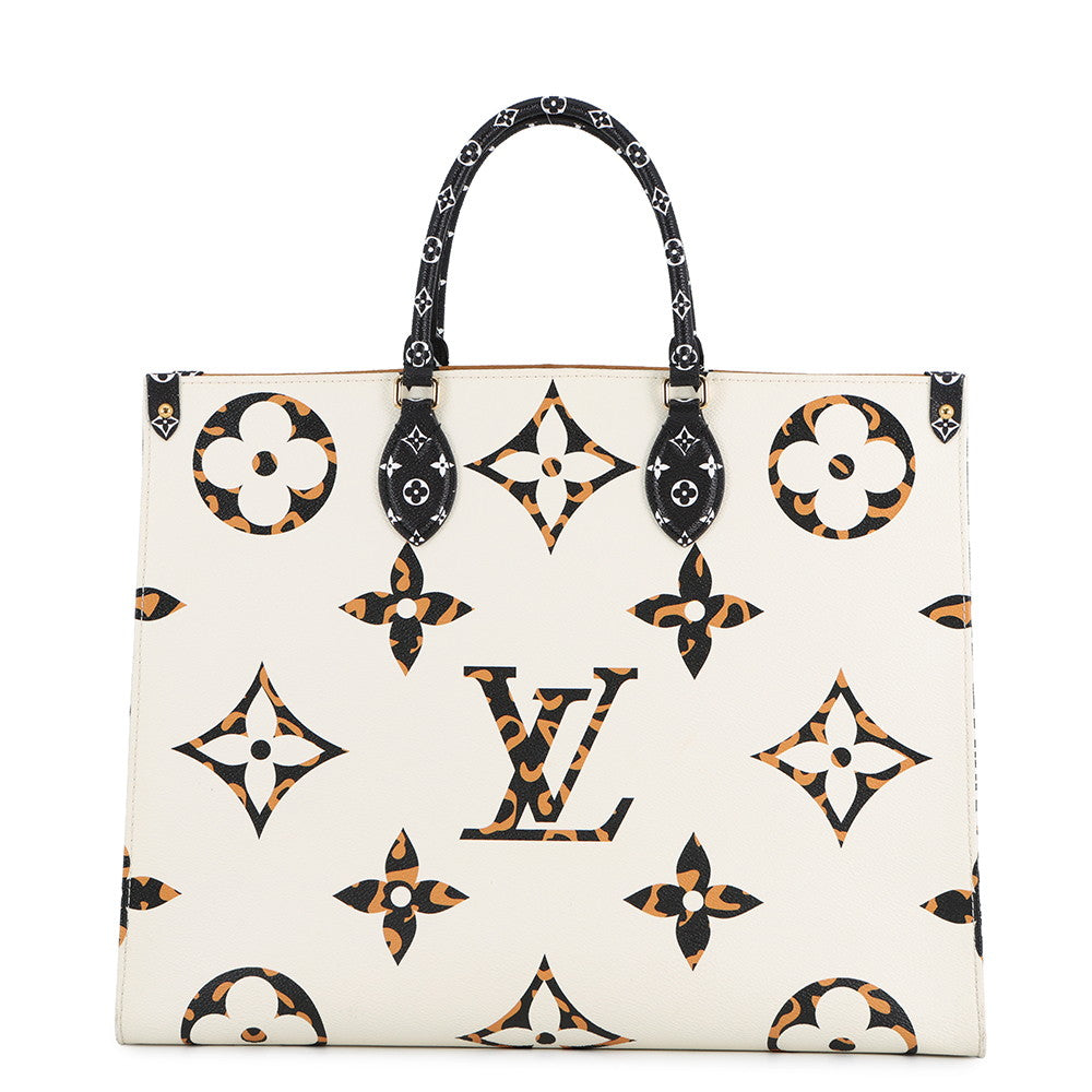 LOUIS VUITTON Onthego IvoireM44675 Monogram Jungle Size GM