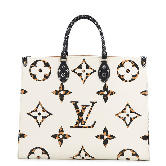 LOUIS VUITTON Onthego IvoireM44675 Monogram Jungle Size GM