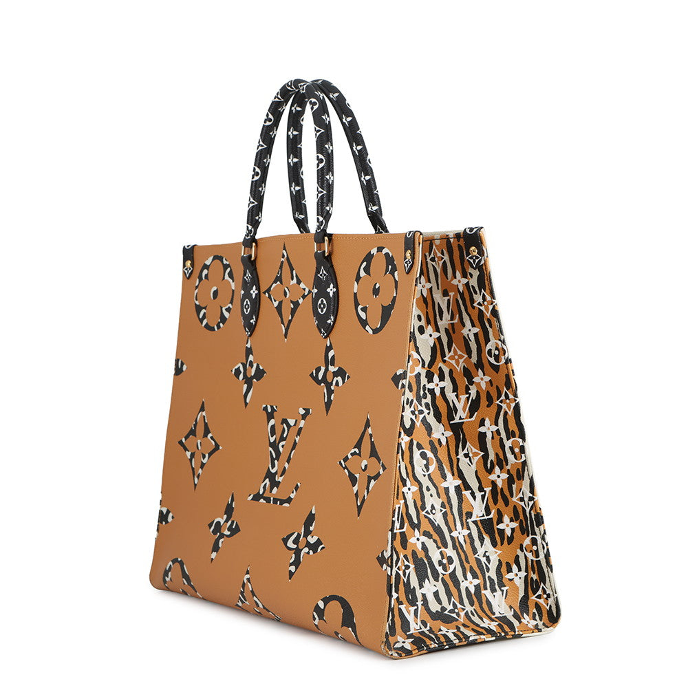 LOUIS VUITTON Onthego IvoireM44675 Monogram Jungle Size GM