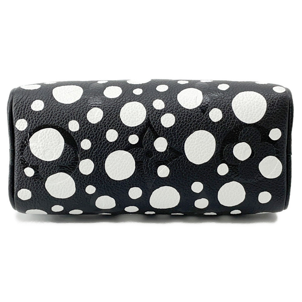 LOUIS VUITTON LV YK Nano Speedy Black WhiteM81910 Monogram Empreinte Leather Infinity Dot Size Nano
