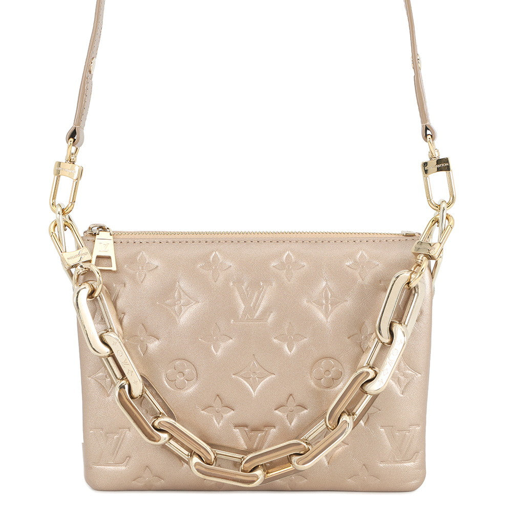 LOUIS VUITTON Coussin GoldM22396 Lambskin Size BB