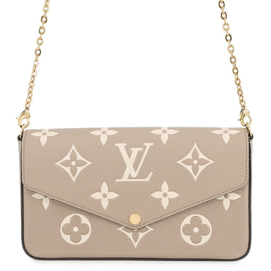 LOUIS VUITTON Felicie Pochette Tourterelle ClaimM69977 Monogram Empreinte Leather