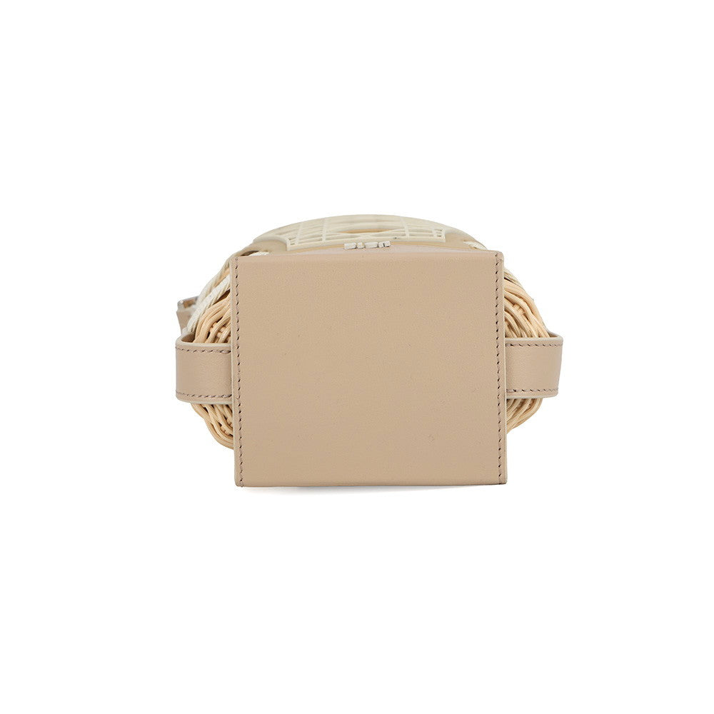 Dior SAHARA 2-way bucket bag Beige2ESKH376BAS Raffia Leather Rubber