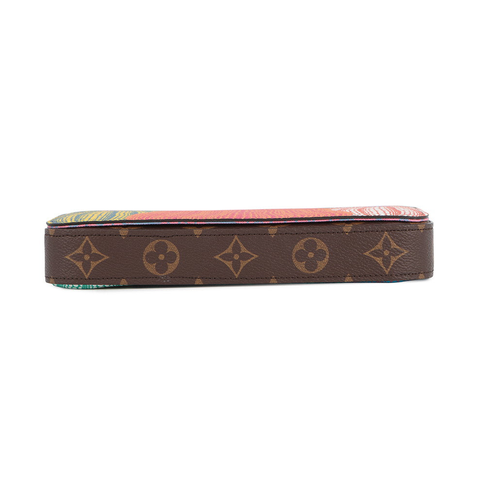 LOUIS VUITTON LV YK Felicie Pochette Brown MulticolorM82108 Monogram Pumpkin