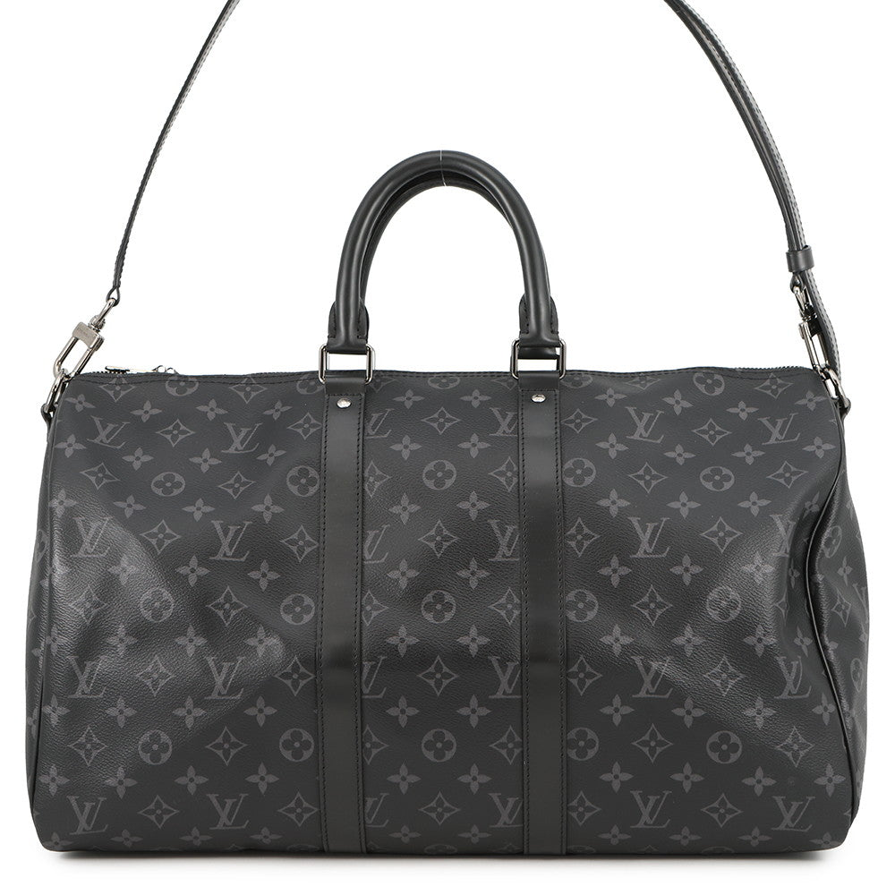 LOUIS VUITTON Keepall Bandouliere NoirM40569 Monogram Eclipse Size 45