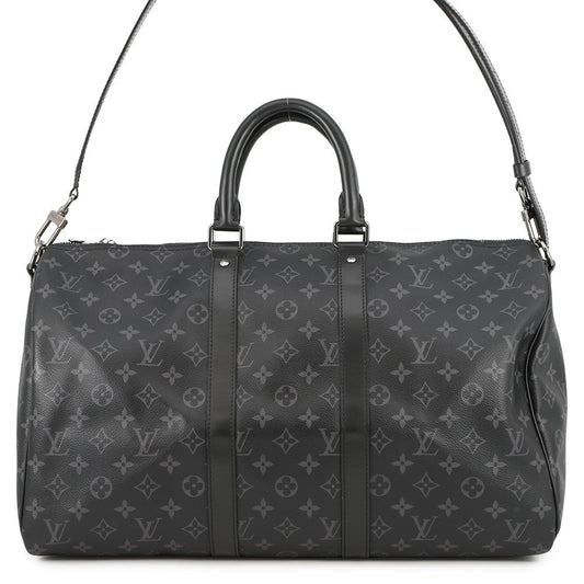 LOUIS VUITTON Keepall Bandouliere NoirM40569 Monogram Eclipse Size 45