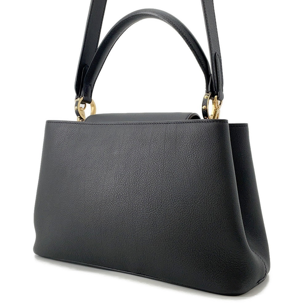 LOUIS VUITTON Capucines Souple Noir BrownM14370 Calf Leather Size MM