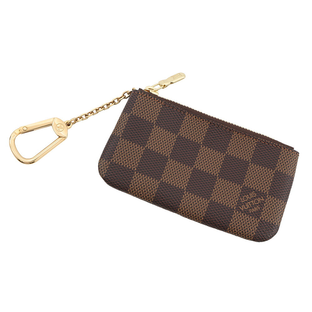 LOUIS VUITTON Pochette Cles BrownN62658 Damier Ebene Canvas