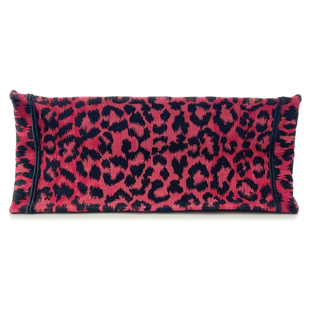 Dior Book Tote Leopard Pink/BlackM1296ZRHM Canvas Size Medium