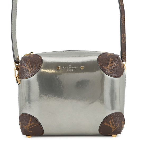 LOUIS VUITTON Vernis Miroir Venice Gris MetalM52758 Monogram Patent Leather