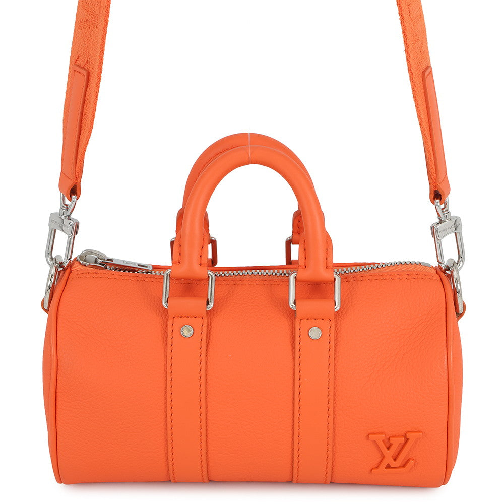 LOUIS VUITTON Keepall OrangeM81004 LV Aerogram Size XS