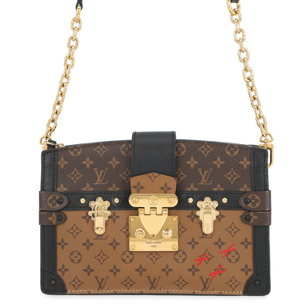 LOUIS VUITTON Trunk Clutch BrownM43596 Monogram Monogram Reverse Canvas