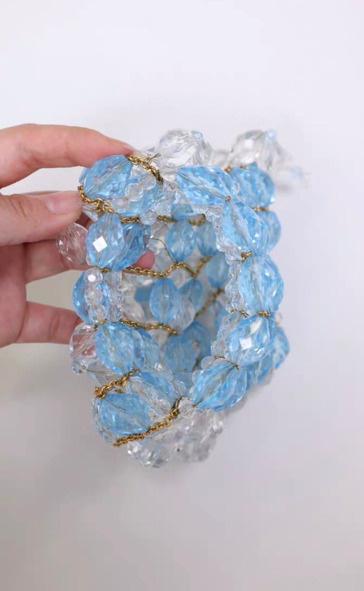 Chanel 1997 Runway Rare Blue Clutch MinaudiÃ¨re Bag