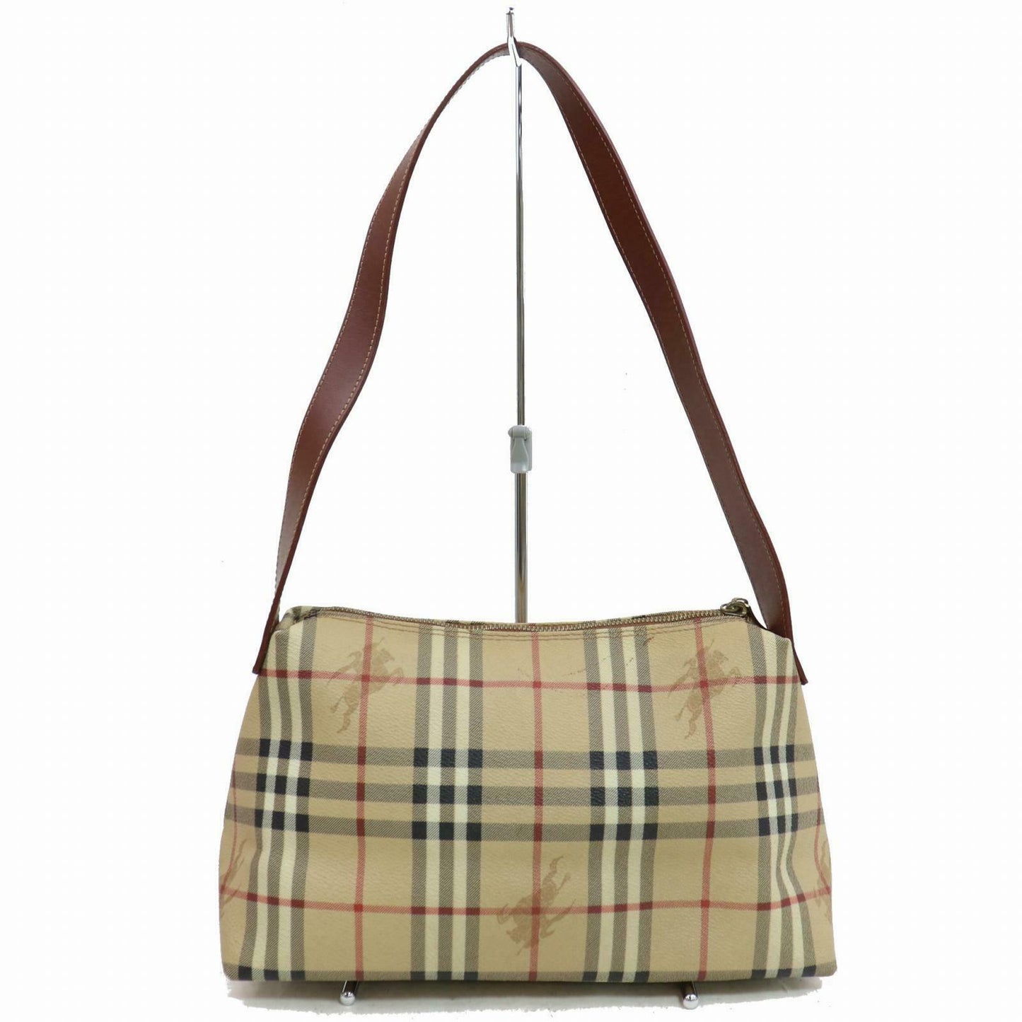 Burberry London Shoulder Bag Brown PVC (SHC7-10761)