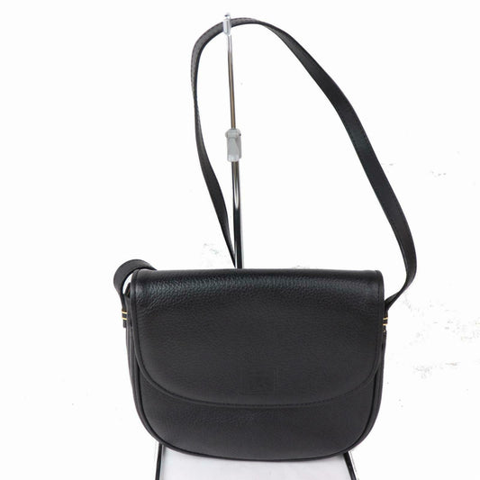 Burberry Shoulder Bag Black Leather (SHC1-14387)