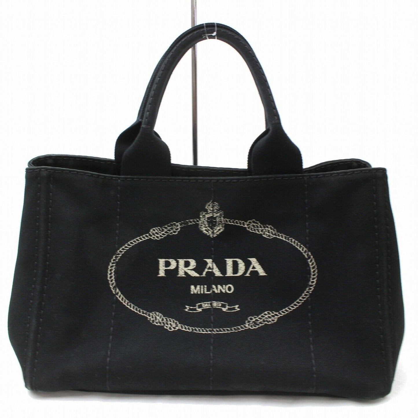 Brand Inspired Prada Tote Bag Canapa Black Canvas (SHC7- )