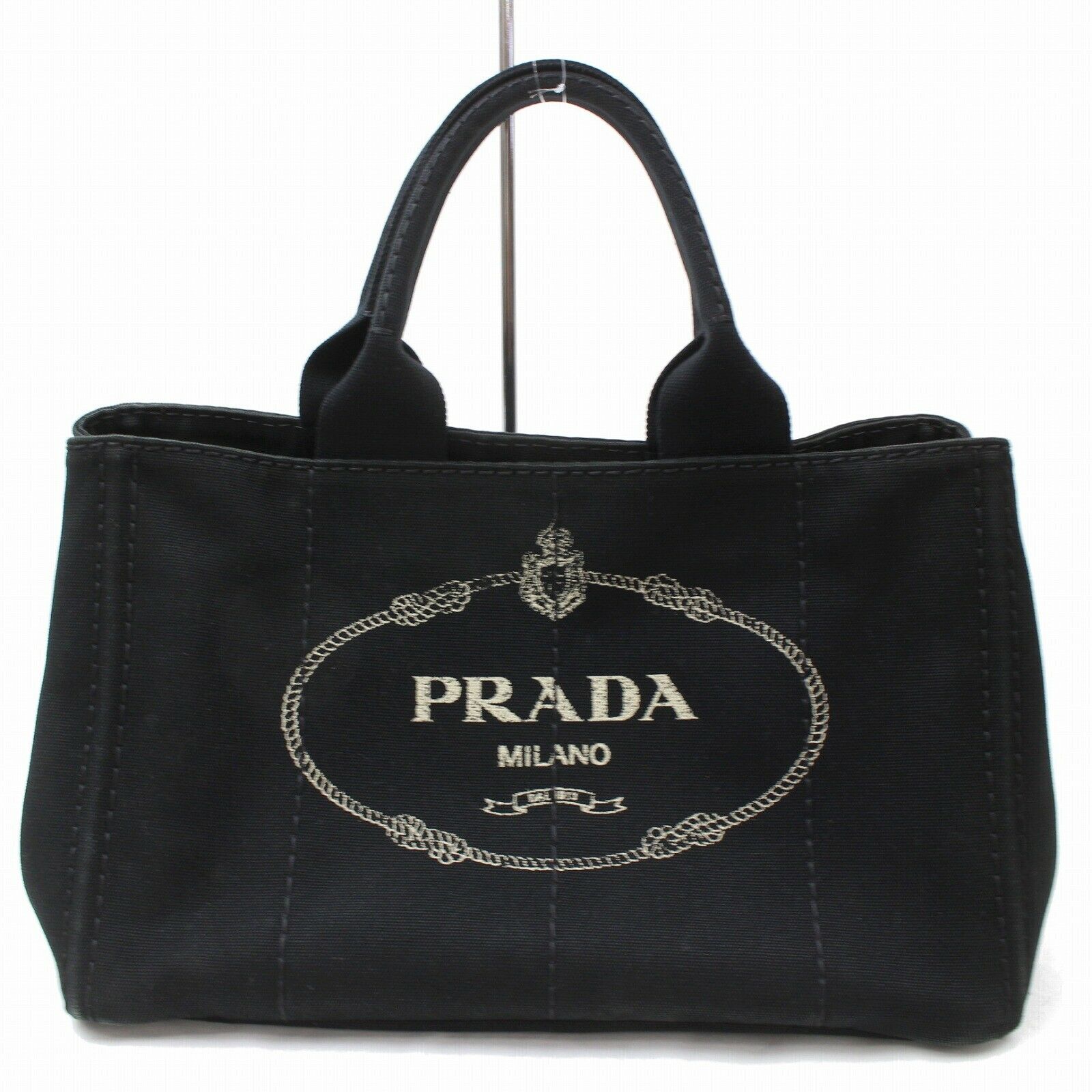 Brand Inspired Prada Tote Bag Canapa Black Canvas (SHC7- )
