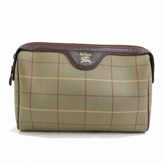 Burberry Clutch Olive Canvas (SHC1-14523)
