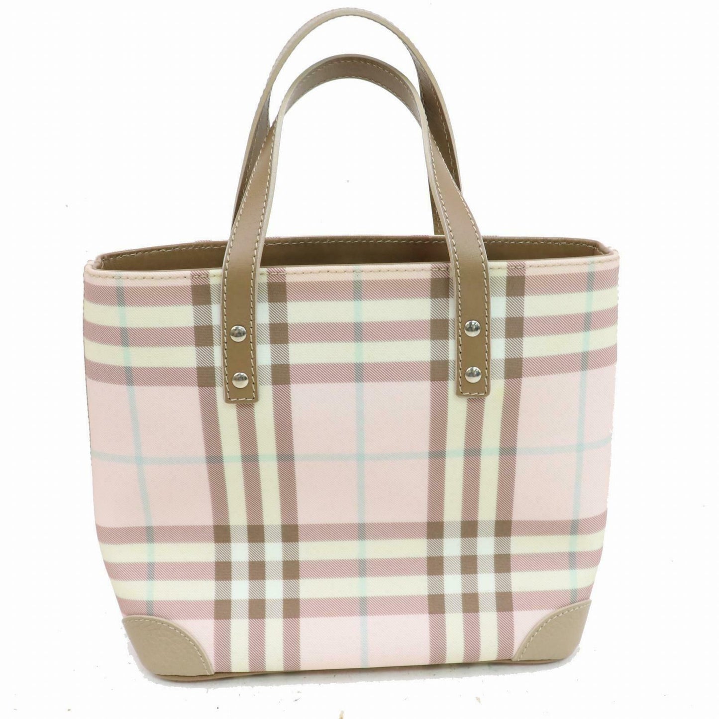 Burberry London Tote Bag Pink PVC (SHC1-14353)