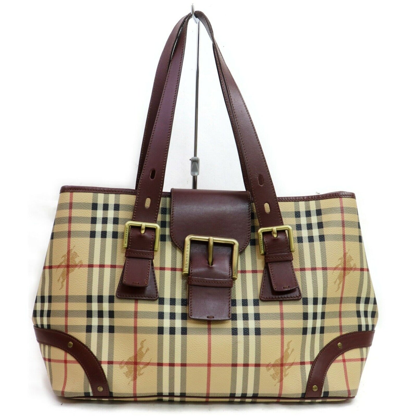 Burberry Shoulder Bag Beige PVC (SHC7-10226)