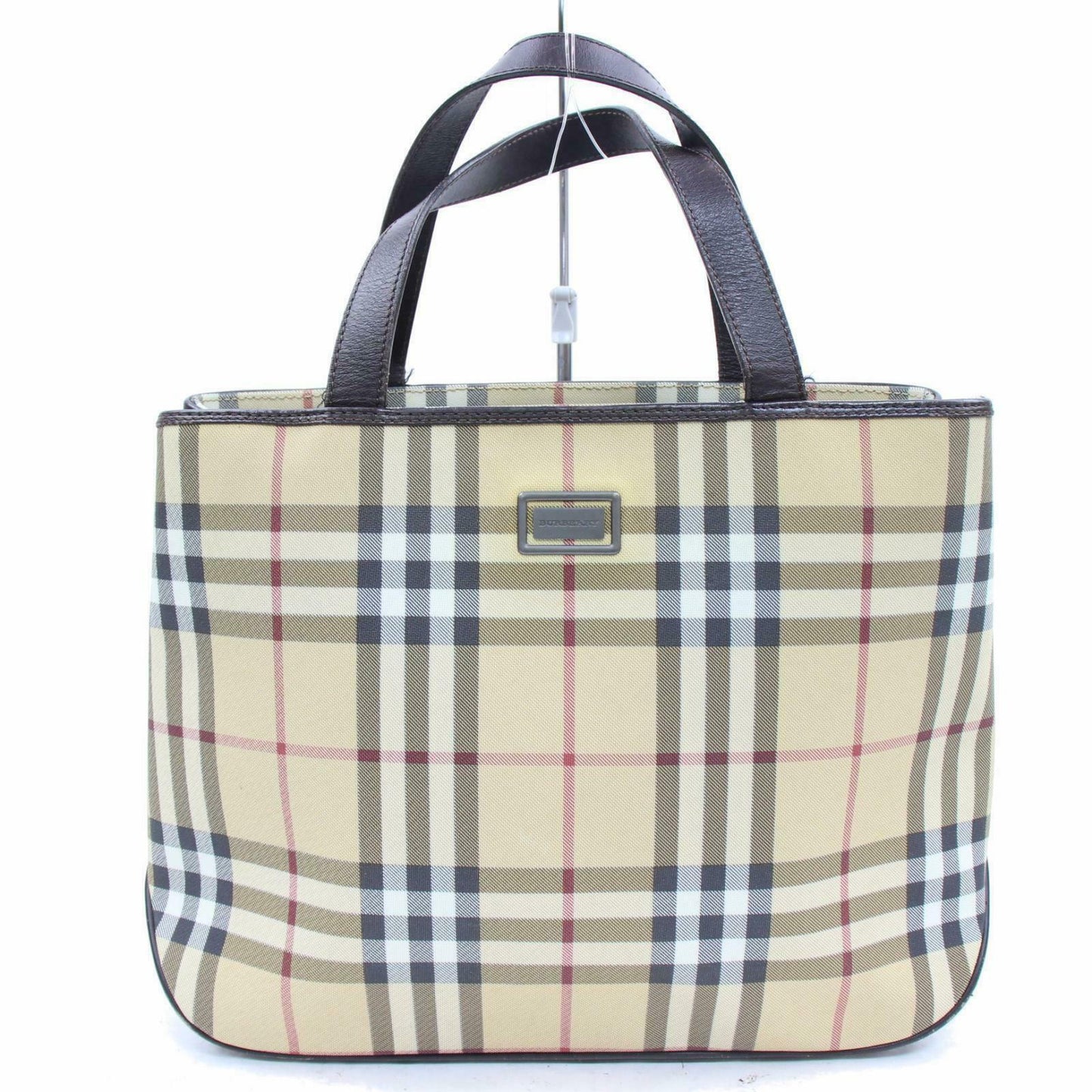 Burberry London Hand Bag Brown PVC (SHC1-14603)