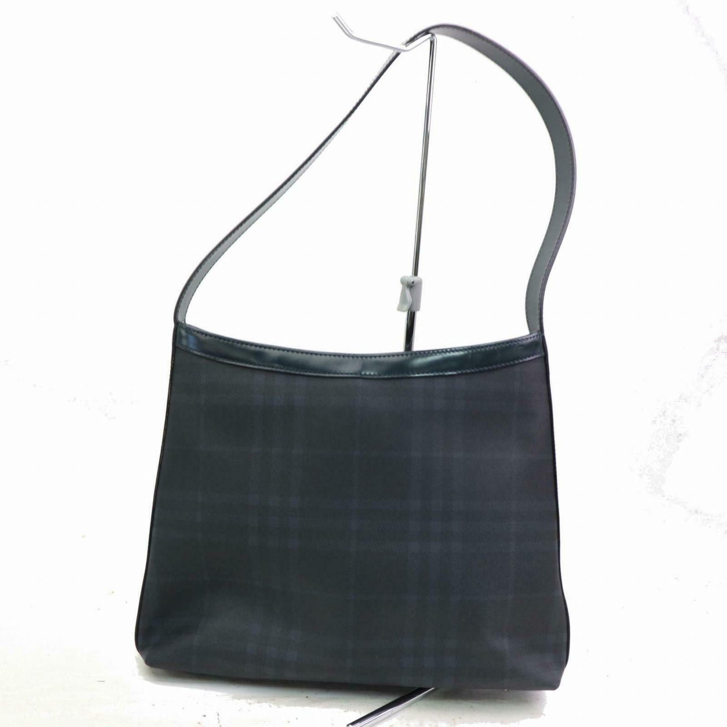 Burberry London Shoulder Bag Dark Blue PVC (SHC1-15151)