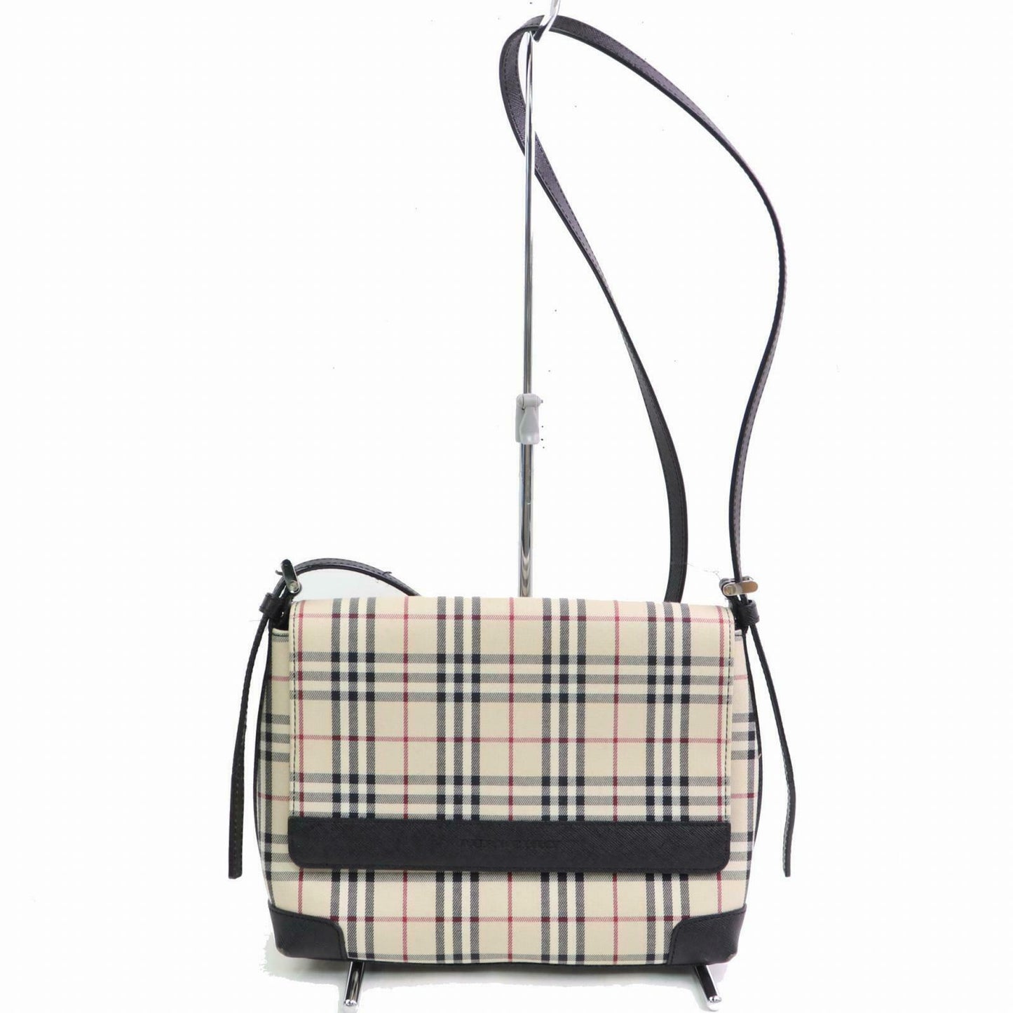 Burberry Shoulder Bag Beige Canvas (SHC1-14384)