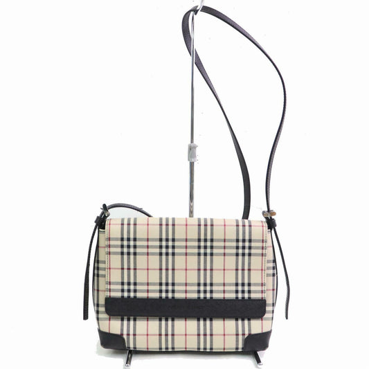 Burberry Shoulder Bag Beige Canvas (SHC1-14384)
