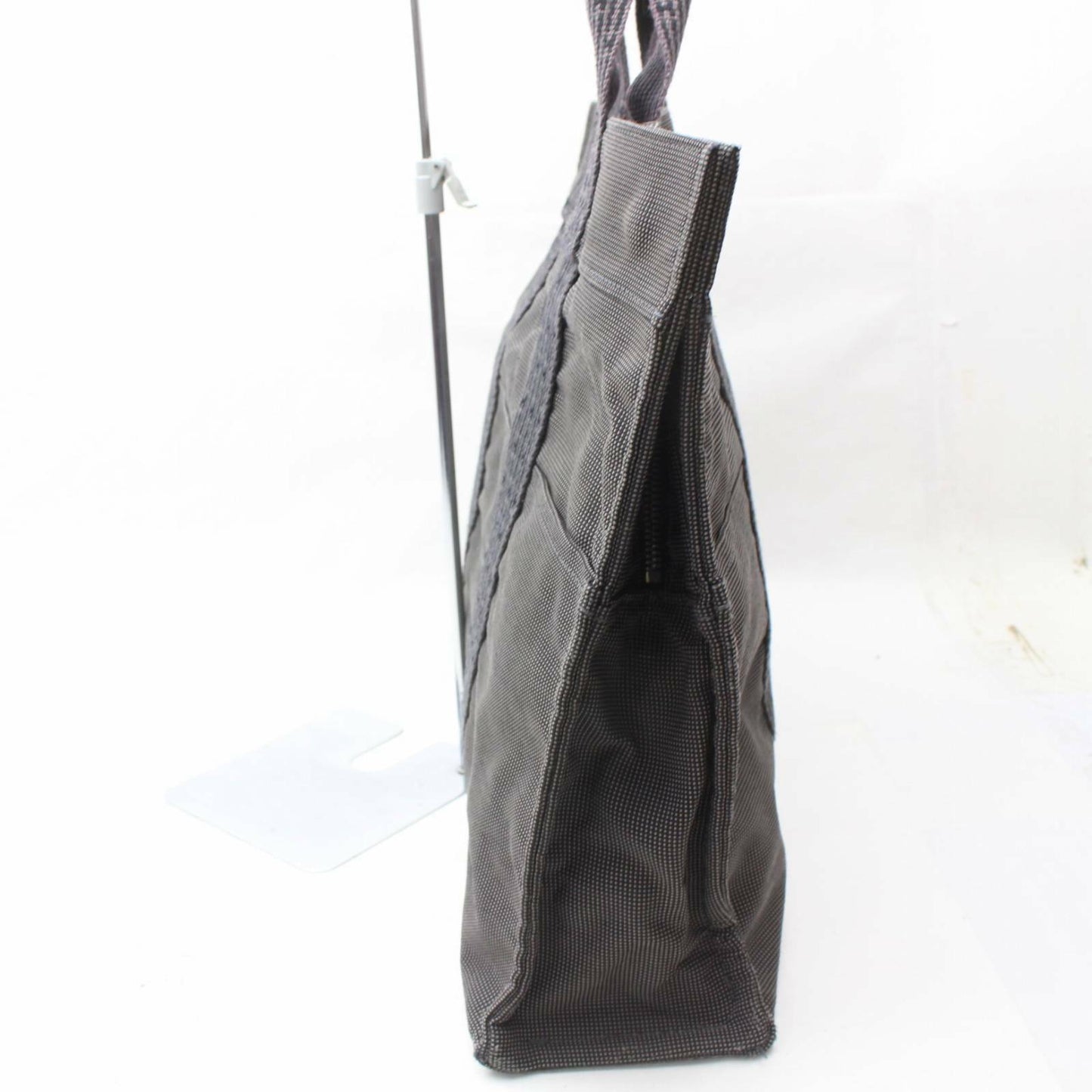 Brand Inspired Luxury Hermes Tote Bag Herline Gray Canvas ( -10102)
