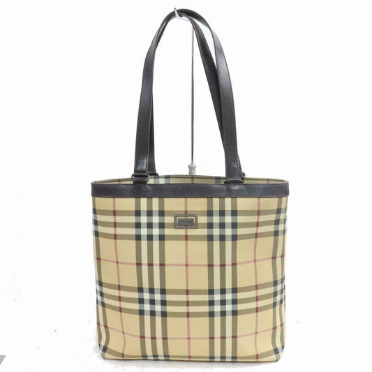 Burberry Tote Bag Beige PVC (SHC1-14305)