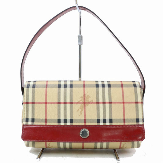 Burberry Hand Bag Cream PVC (SHC1-14431)