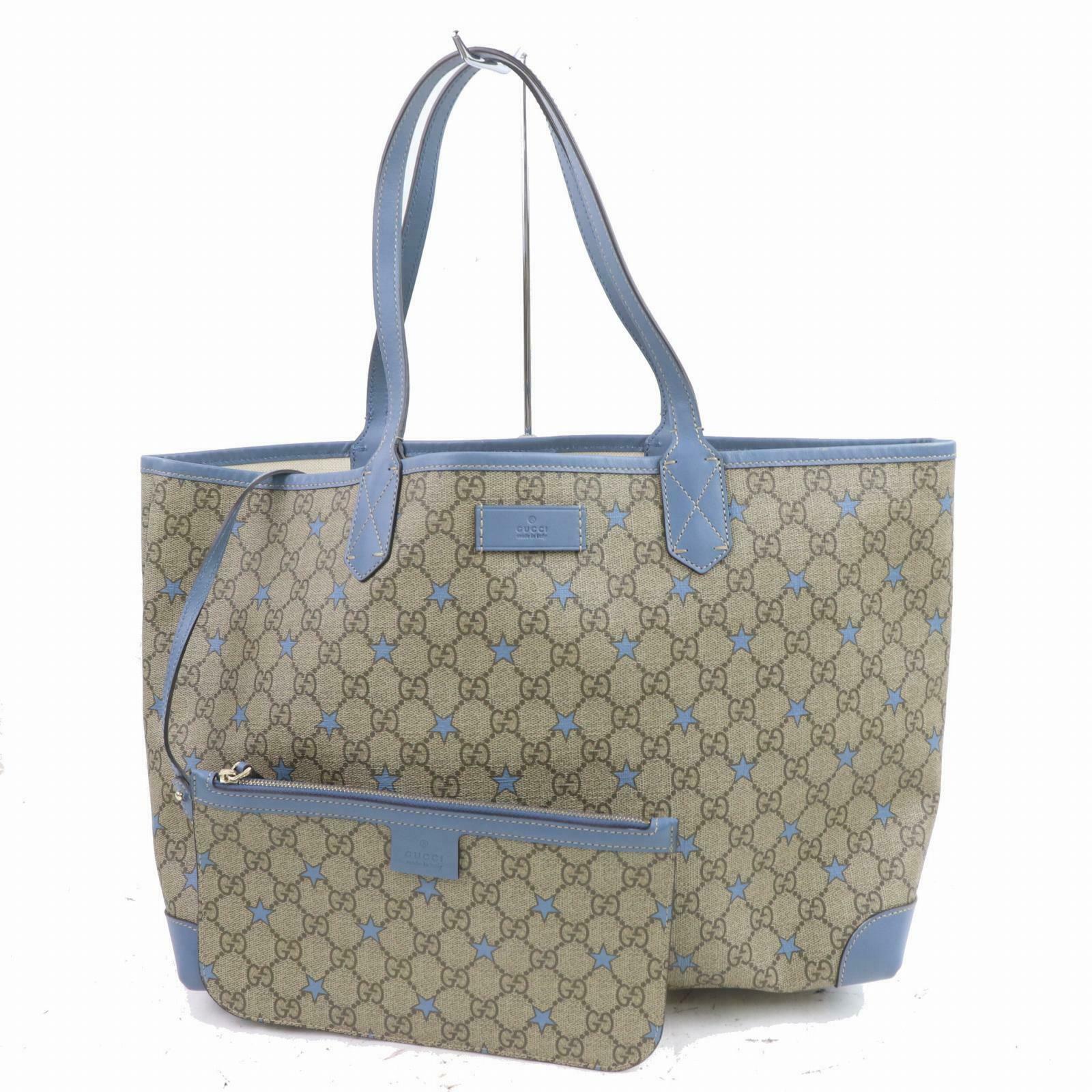 Gucci GG Supreme Brown PVC Tote Style 2