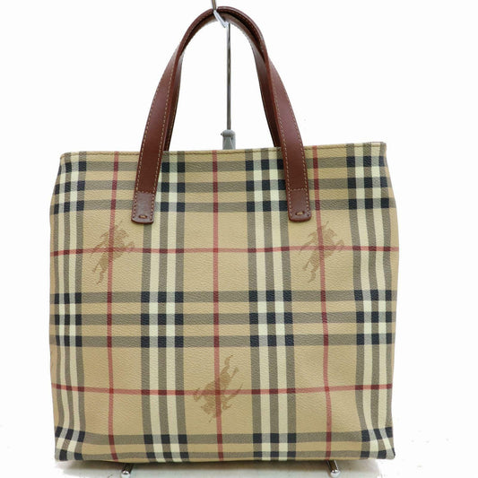 Burberry London Tote Bag Brown PVC (SHC1-14502)