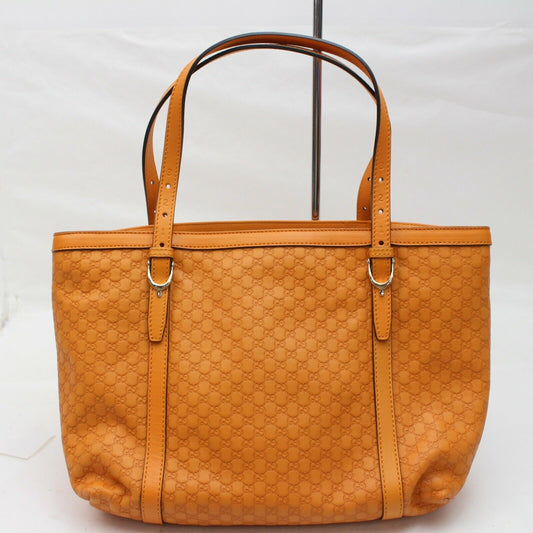 Gucci Brown Leather Tote Style 8